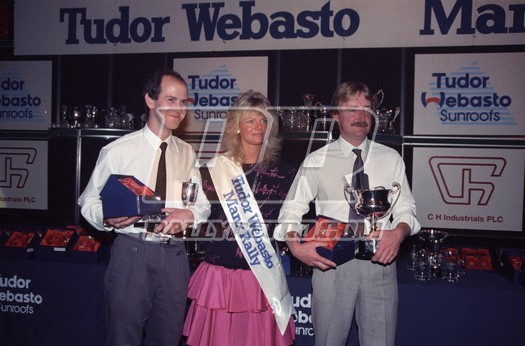 John Tarrant (left) and Glenn Leece Historic rally winners